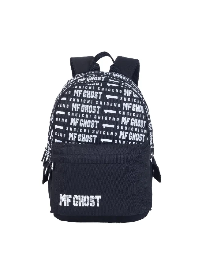 MARVEL MF Ghost Zipper Closure Adjustable Shoulder Strap Backpack Black and White 46 x 12 x 30 cm FKST-32031